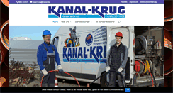 Desktop Screenshot of kanal-krug.de